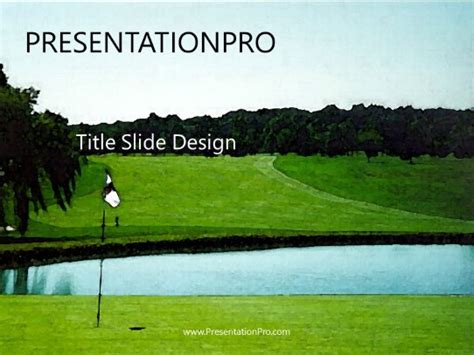 Golf Sport PowerPoint template - PresentationPro