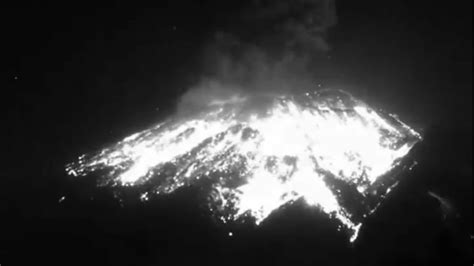 VIDEO así fue la sorprendente explosión del volcán Popocatépetl de