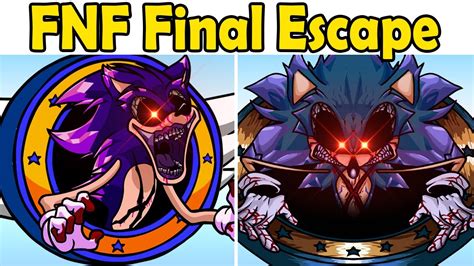 Friday Night Funkin Vs Sonic Exe Final Escape Charted Fnf Mod Hard