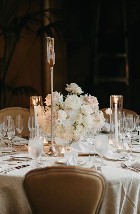 Fairmont Olympic Hotel Seattle Weddings Seattle Floral Design Champagne Blush White Wedding