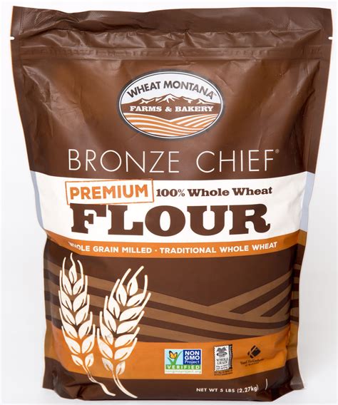 Wheat Montana Bronze Chief Flour Case 5 Lb Bags