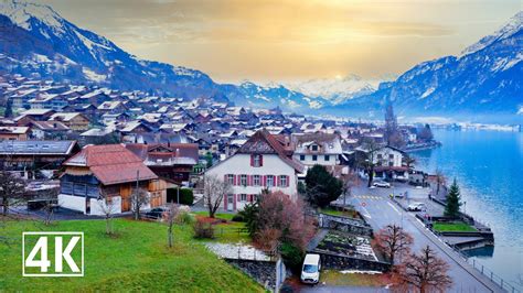 Brienz Switzerland A Cozy Village Surrounded By A Charming Mountain