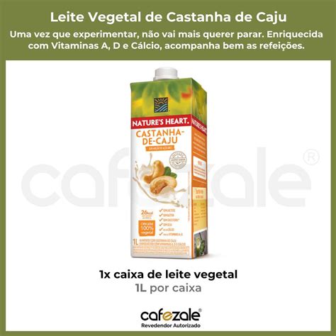 Leite Vegetal Natures Heart Castanha De Caju 1l