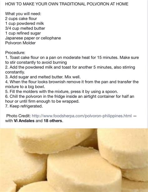 Polvorones recipe, Filipino food dessert, Polvorones