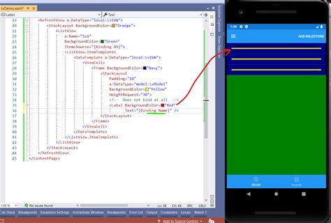 Pierdut Teren minat Pică xamarin forms listview itemtemplate conducător