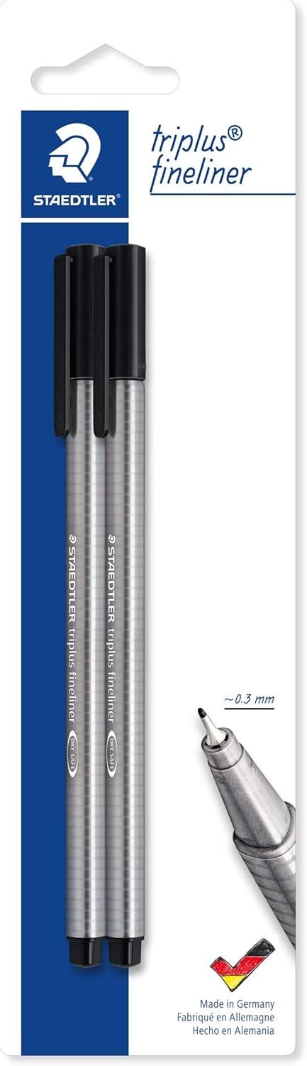 Staedtler Triplus Fineliner 334 Blister 2 Feutres Pointe Superfine 0