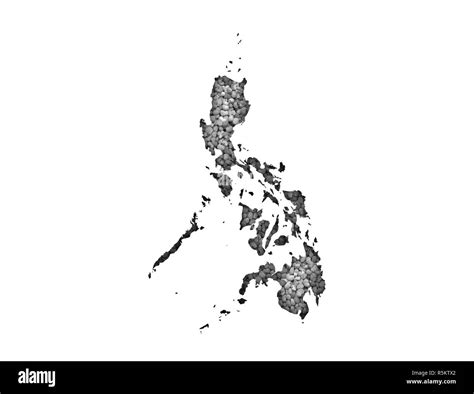 Map Of The Philippines Black And White Stock Photos And Images Alamy