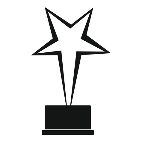 Star Award Icon Vector Simple 14616670 Vector Art At Vecteezy