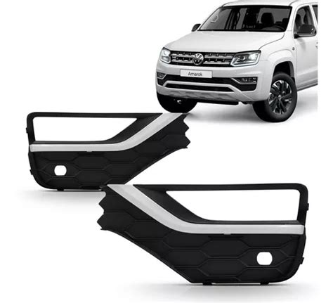 Grade Moldura Milha Amarok 2017 2018 2019 2020 2021 2022 Drl