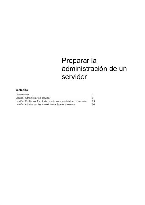 PDF 2 Preparar La Admin Is Trac Ion De Un Servidor DOKUMEN TIPS