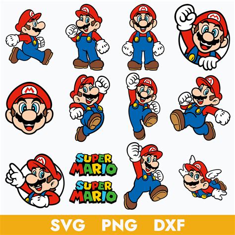 Super Mario Bundle Svg Mario Svg Mario Cliapart Mario Cri Inspire Uplift