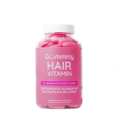 Suplemento Alimentar Gummy Hair Vitamin Melancia Dos Sonhos Com 60 Gomas