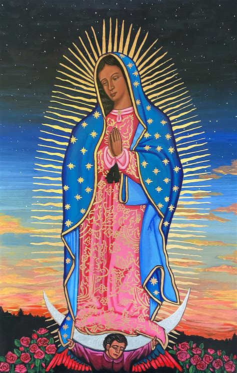 Our Lady Of Guadalupe Digital Image Kelly Latimore Icons