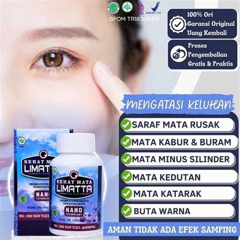 Jual Obat Saraf Mata Rusak Herbal Alami Obat Mata Plus Kabur Dan Buram