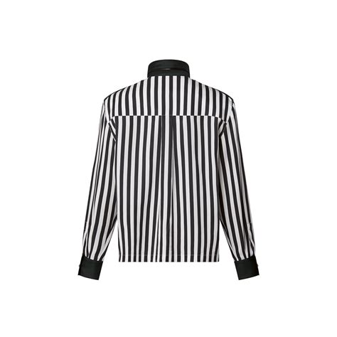 Vertical Stripes Epaulettes Shirt Women Ready To Wear Louis Vuitton