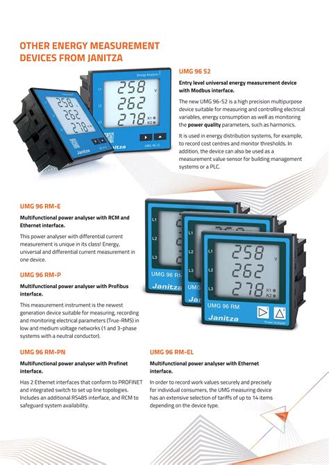 Gain Control Over Energy Consumption With Janitza S Umg Pa Series Pdf