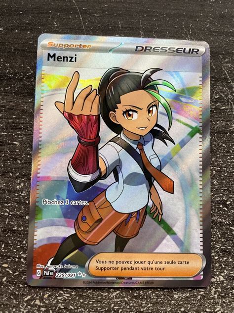 Menzi Full Art Pok Mon Ev Destin Es De Paldea Neuf Fr Ebay