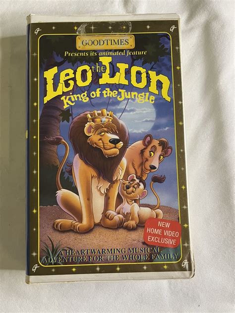 LEO THE LION KING OF THE JUNGLE 1994 VHS Tape Movie Vintage Clam Shell