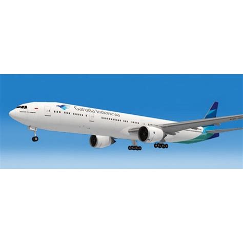 Jual Promo Diy Miniatur Papercraft Pesawat Boeing Er Garuda Awet