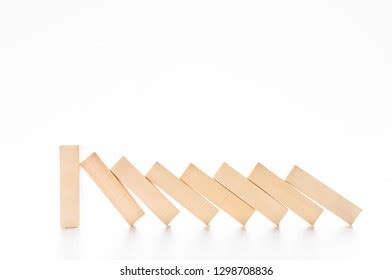 Domino Effect Stopped By Unique One Stock Photo Shutterstock