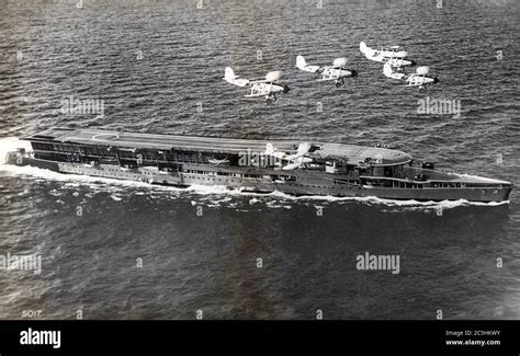 HMS FURIOUS 47 Royal Navy Battlecruiser Modified As An Aircraft