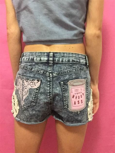 Daisy Dukes Jean Shorts Vrouwen Denim Short Met Kan Etsy Nederland