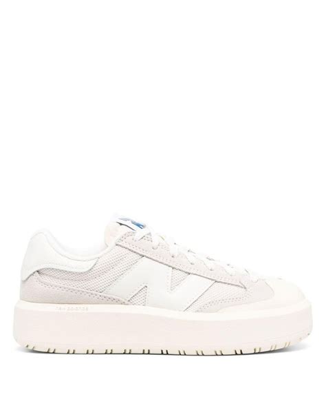 New Balance Leather Ct302 Chunky-sole Sneakers in White | Lyst