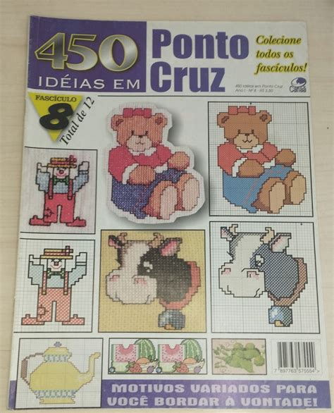 Kit Revistas De Ponto Cruz Elo Produtos Especiais