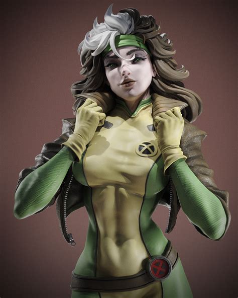 Papel De Parede Rogue X Men X Homens Mulheres Obra De Arte Peitos