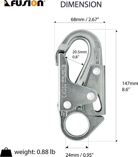 Forged Steel Snap Hook 25 10 Pack Climb Maxi 2 Professional Fall