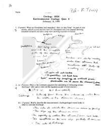 Quiz Solution Environmental Geology Geol Docsity