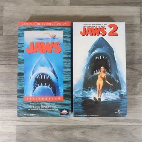 Rare Vhs Lot Jaws Jaws Collectors Letterbox Spielberg