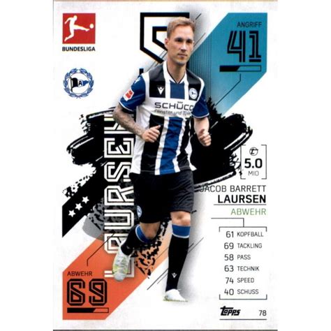 Comprar Trading Card Jacob Barrett Laursen Dsc Arminia Bielefeld Topps