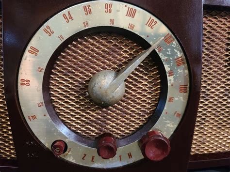 Vintage Zenith Bakelite Art Deco Tube Dial Radio Model S 17366 For Parts Repair Ebay