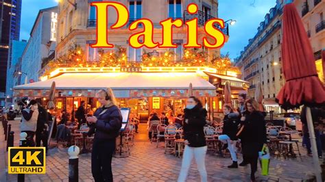 Paris France 🇫🇷 Paris Evening Walk 2022 4k Hdr Walking Tour