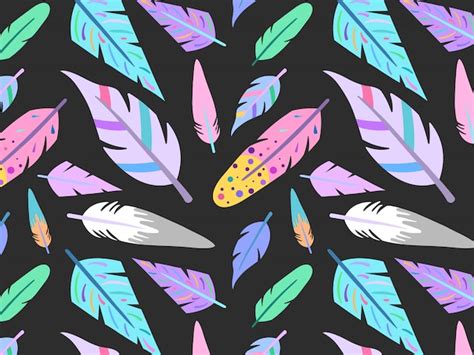 Premium Vector | Colorful feather background