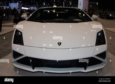 Lamborghini Aventador The 2013 Chicago Auto Show Stock Photo Alamy