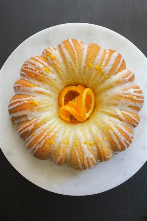 Simple Glazed Orange Bundt Cake