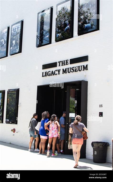 Montgomery Alabama Usa August 6 2018 People Entering The Legacy Museum In Downtown Montgomery