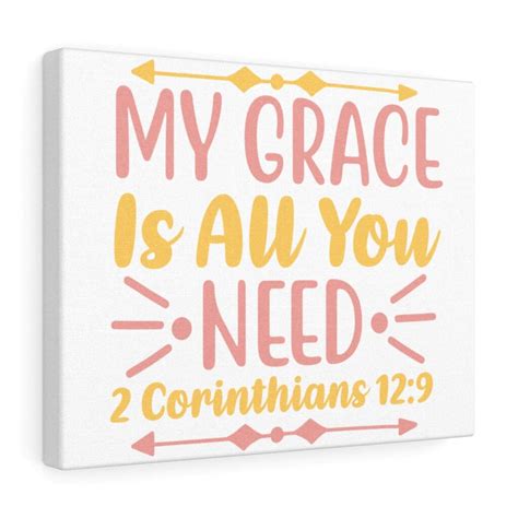 Trinx My Grace Is 2 Corinthians 129 Christian Wall Art Bible Verse