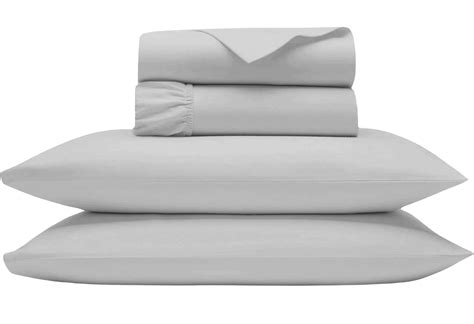 Real 1000 Thread Count 100 Organic Cotton Sheet Set 4 Pc Full Size Silver Color Bedsheet