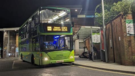 Southern Vectis Scania Hw Bcv Leaves Newport Bus Station On