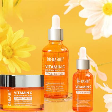 Set Produse Rutina De Noapte Cu Vitamina C Acid Hialuronic Colagen