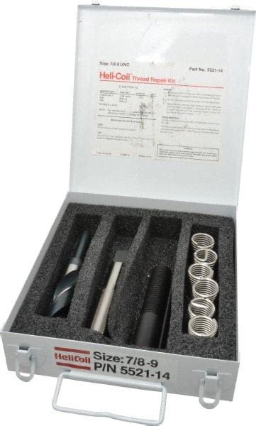 Heli Coil Thread Repair Kit Threaded Insert Msc Direct