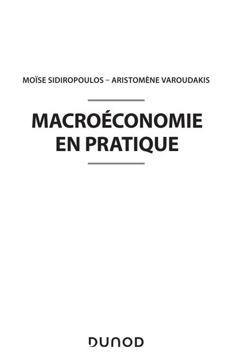 PDF MACROÉCONOMIE EN PRATIQUE DOKUMEN TIPS