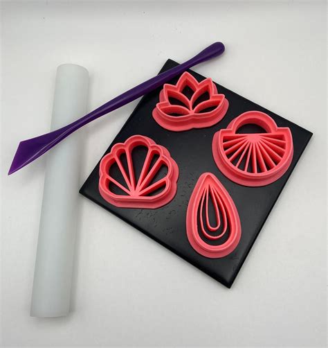 Modern Embossing Polymer Clay Cutters Polymer Clay Etsy