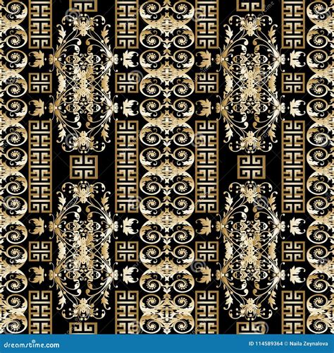 Gold Greek Style D Grid Vector Mandala Pattern Ornamental Golden Lace