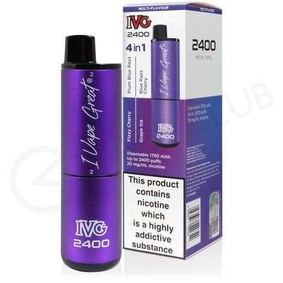 Purple Edition IVG 2400 Disposable 3 For 30