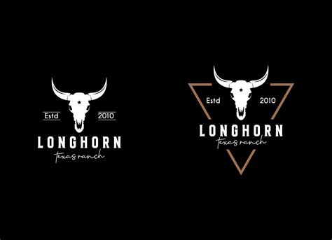 Vintage Apparel Logo With Longhorn Skull 26149177 Vector Art At Vecteezy