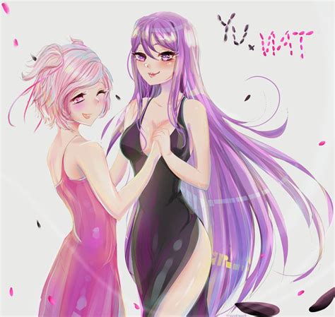 Yuri And Natsuki Dancing Together~ 💗💜 By Maryfern On Deviantart R Ddlc